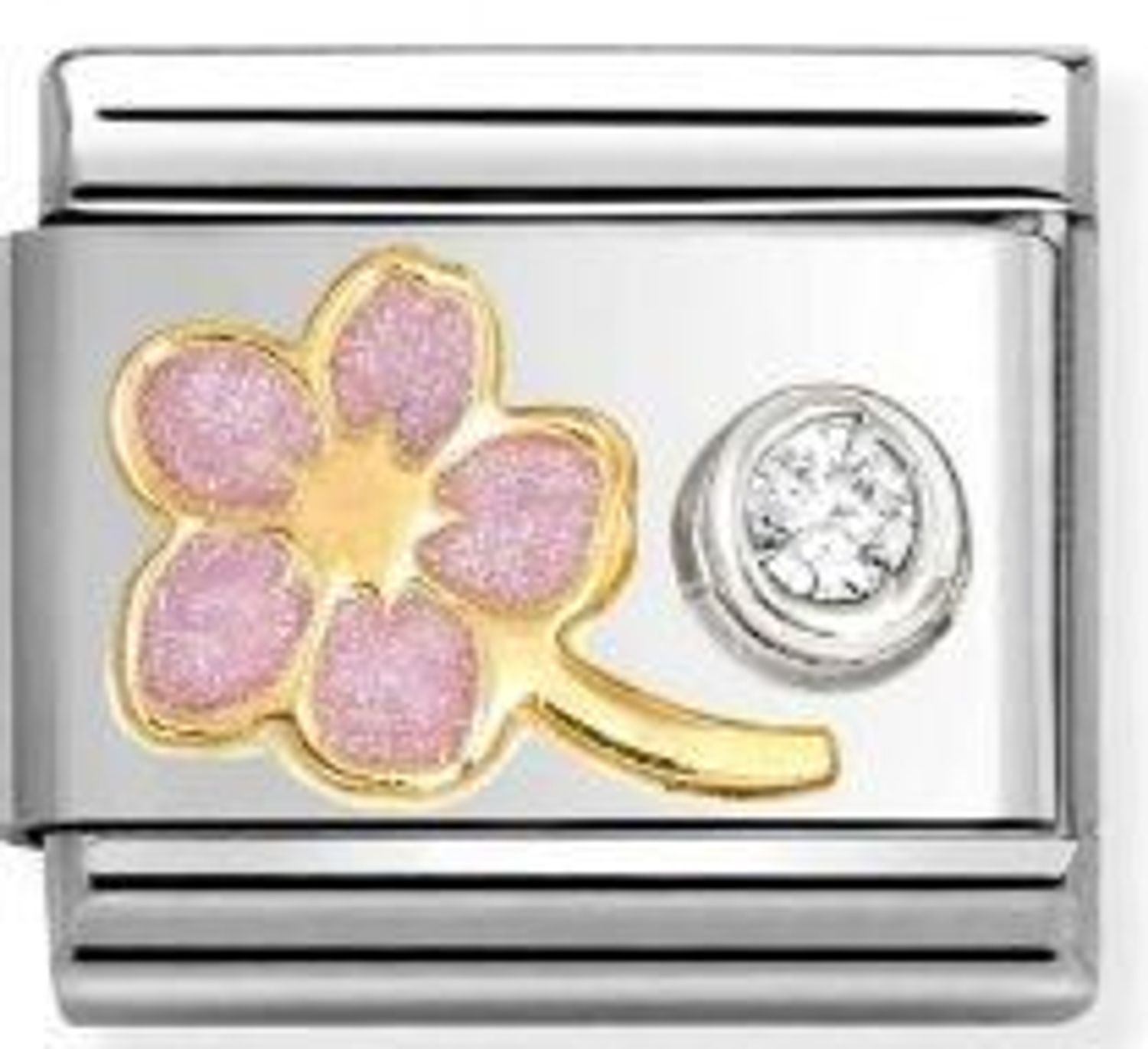 Nomination Link 18K zawieszka złoto Różowa Niezapominajka 630302 08.jpg